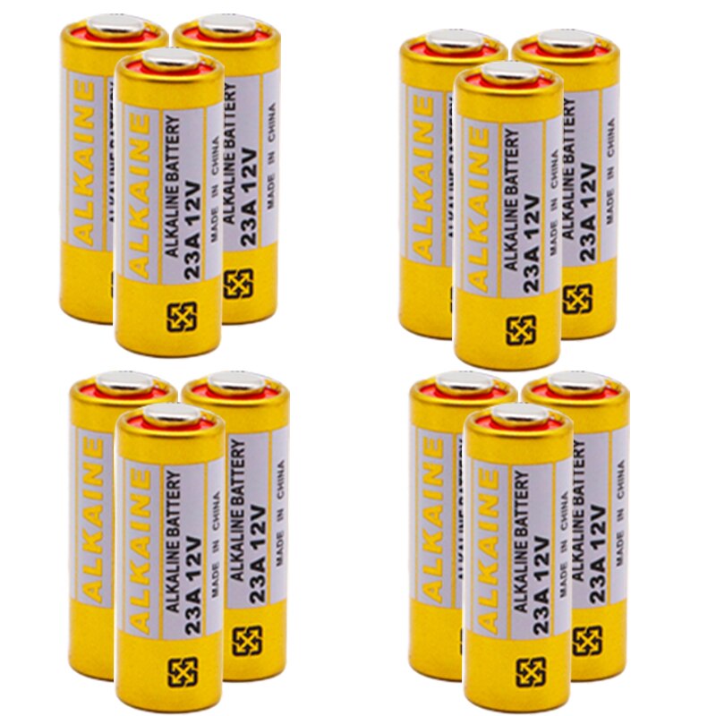 20 pièces 23A 12V pile alcaline sèche 23AE 21/23 A23 23GA MN21 pour sonnette, alarme de voiture, baladeur, télécommande de voiture etc.