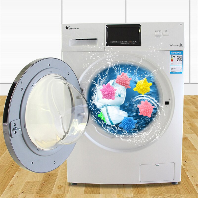 10 Stuks Herbruikbare Was Bal Milieuvriendelijke Anti-Statische Wassen Doeken Huishoudelijke Wasmachine Bal Schoonmaken Ballen