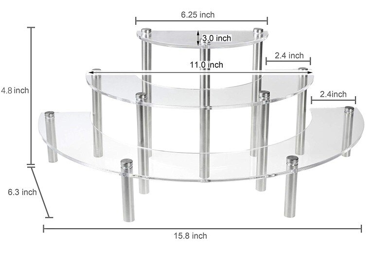 Desserttafel decoratie displaystandaard dessert gebakschaal koude maaltijd theepauze tafel taartplank middagthee snackrek wf: Default Title
