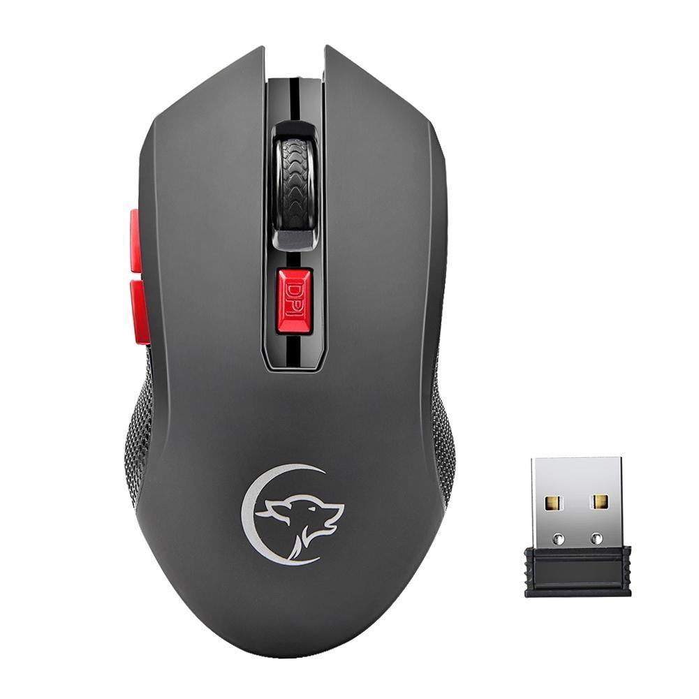 2.4G Wireless Gaming Mouse 2400DPI 6 Buttons Optical Mice w/ USB Receive mouse Mute Gamer Mouse Game Mice For PC Laptop#T2: Default Title