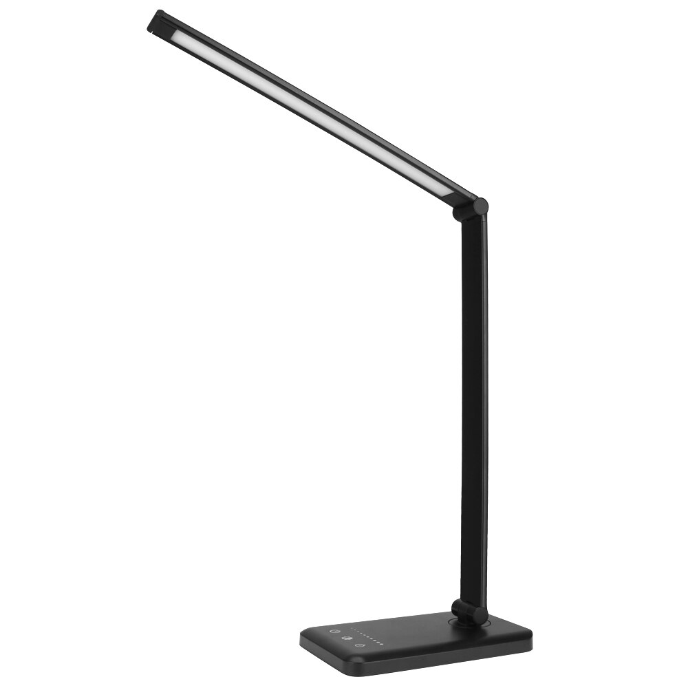 Rechargeable LED Desk Lamp Stepless Dimmable Eye-protect Reading Lamp Built In Battery 3 Modes Lighting 52PCS LED Table Lamp: Black / With EU Adapter