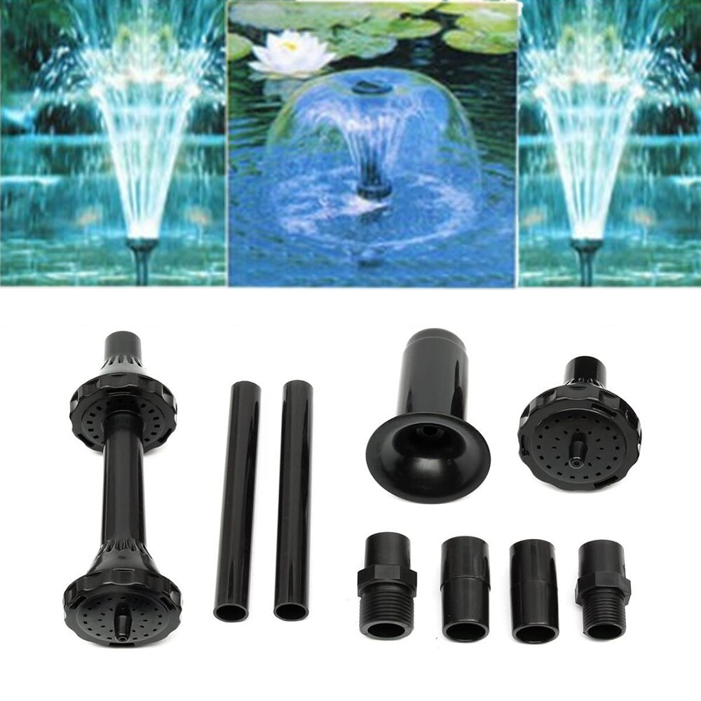 1 Set Fontein Hoofd Set Vijver Fontein Dompelpomp Accessoires Multifunctionele Plastic Fontein Nozzle