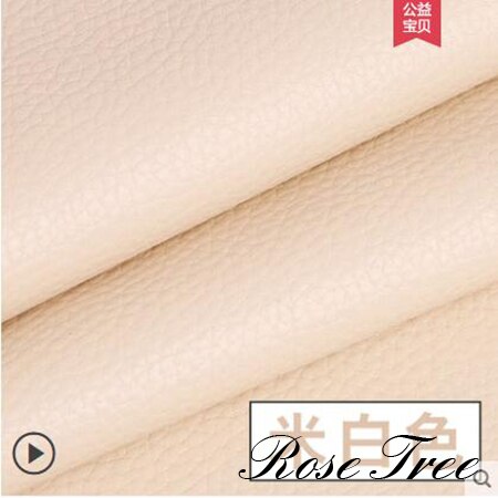 Imiteret præget læder, imiteret læderstof til syning, kunstigt syntetisk læder  d30 50 x 140cm store litchi pu læder 0.65mm