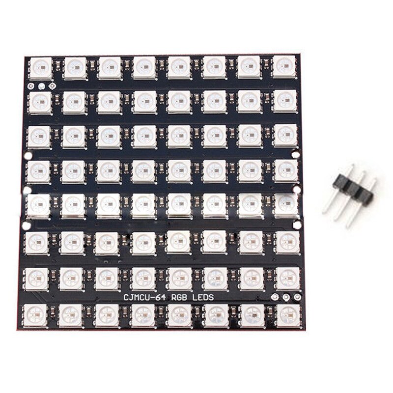 8x8 64 LED Matrix WS2812 LED 5050 RGB Full-Color Driver Board For Arduino