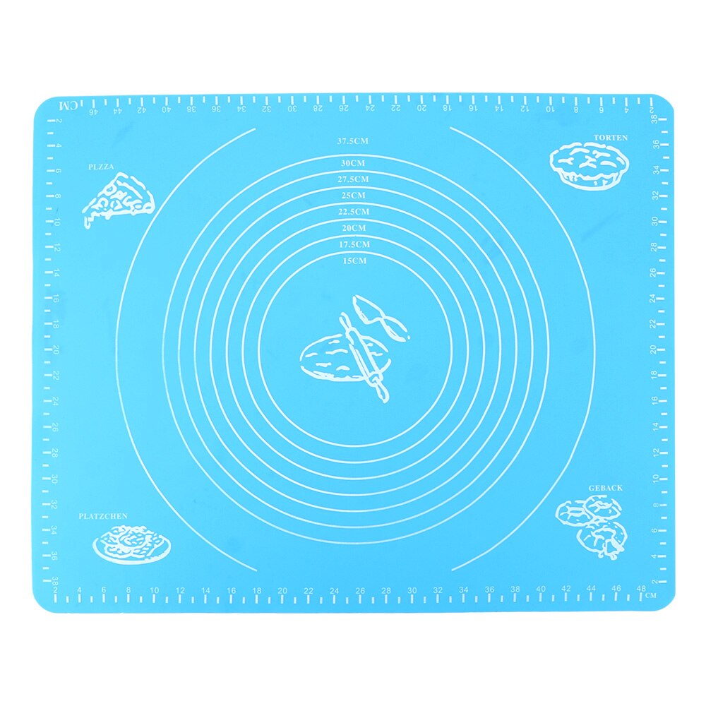 50*40 cm Cake Pastry Mats Table Sheet Kneading Dough Pad Non-Stick Silicone Baking Mat Bakeware Accessories Kitchen Tools