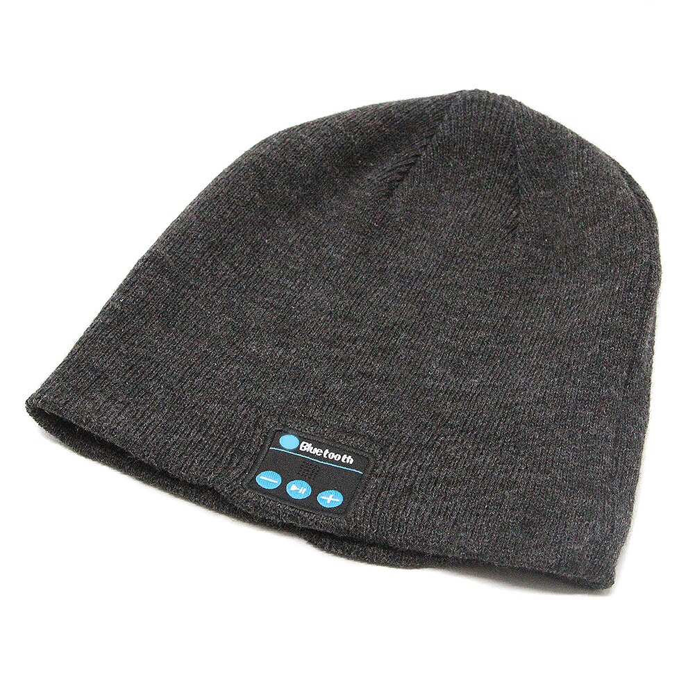 Drahtlose Bluetooth Gestrickte Mütze Hütte mit Kopfhörer Musik Anruf Funktion für Männer Ich bin Freien Verwenden &Ampere; T8: Flachs grau