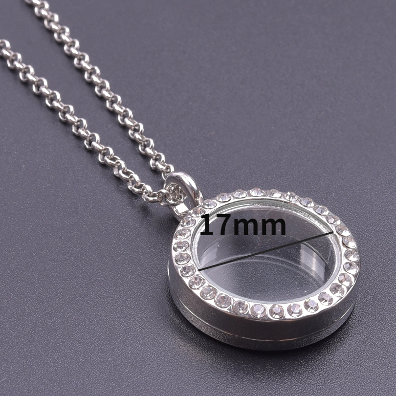 1Pc 25-40mm Clear Ronde Living Foto Medaillon Hanger Kettingen Diy Glas Gedenkteken As Glazen Urn medaillon Vrouwen Collares Sieraden