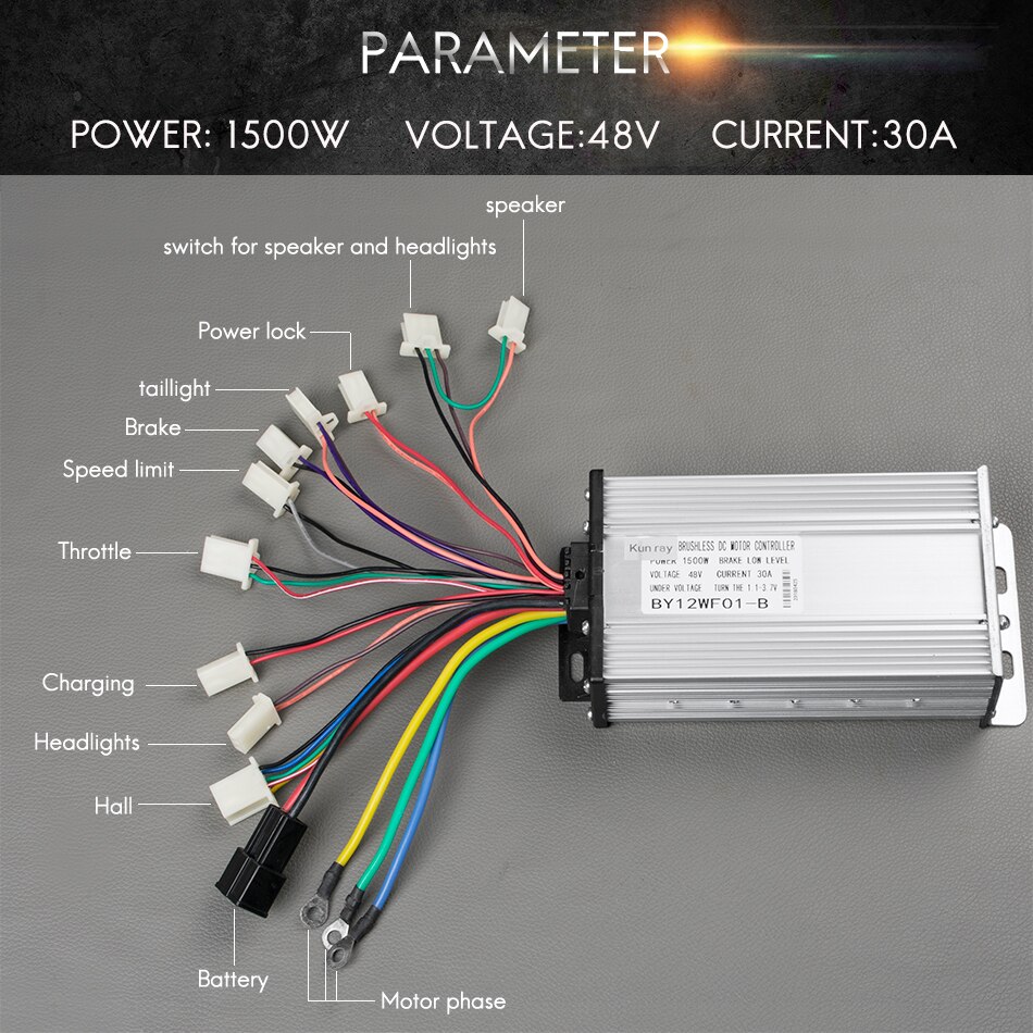36V/48 controller 350W borstelloze DC-motor schakelkast-inversor kopen vanaf een prijs van 19