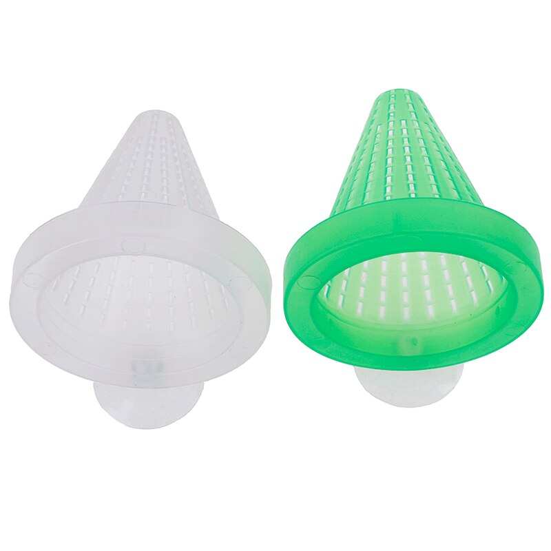 1pc/2 stk rød orm foder tragt kop fisk mad foder værktøj akvarium forsyninger plast tilspidset akvarium