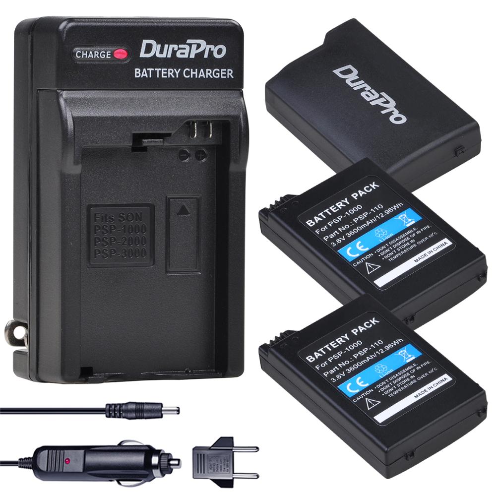 1 Pc 3600 Mah PSP-1000 PSP1000 Vervangende Batterij + Car Charger Voor Sony Psp 1000 Console Voor Sony Psp 1000 playstation Portable: 3 Battery Set