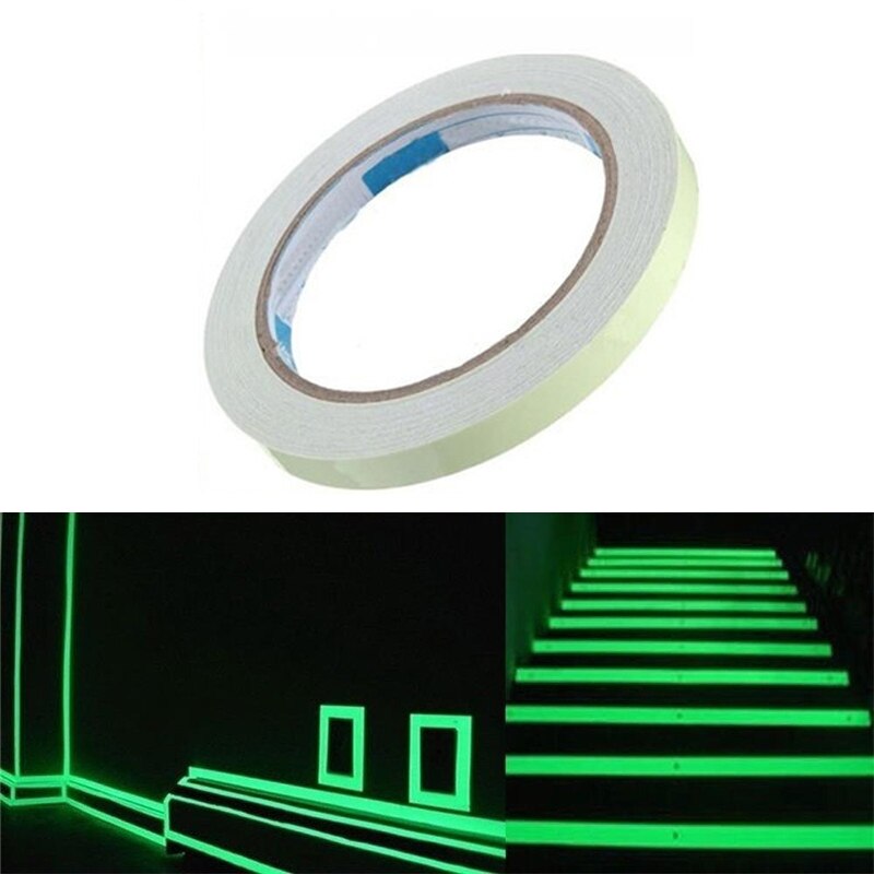 1Pcs Lichtgevende Lichtgevende Strip Home Improvement Stage Antislip Lichtgevende Pet Tape Pvc Afdrukken Self-Lichtgevende Film lichtgevende Tape