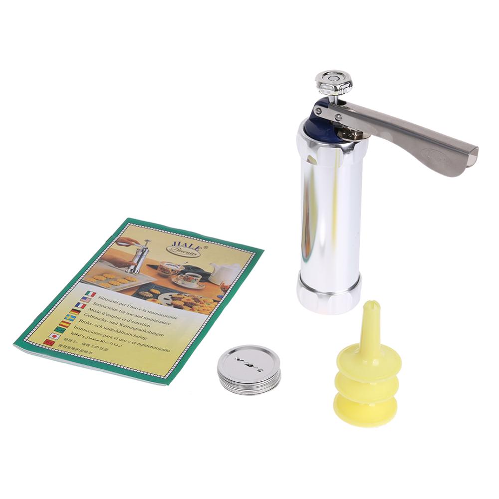 Cookies Press Cutter Baking Tools Cookie Biscuits Press Machine Kitchen Tool Bakeware With 20 Cookie Molds and 4 Nozzles