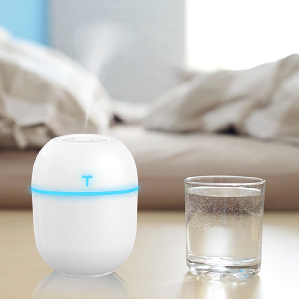 200ml Mini Ultrasonic Air Humidifier Romantic Light Usb Essential Oil Diffuser Car Purifier With Light Emitting Diode Lamp
