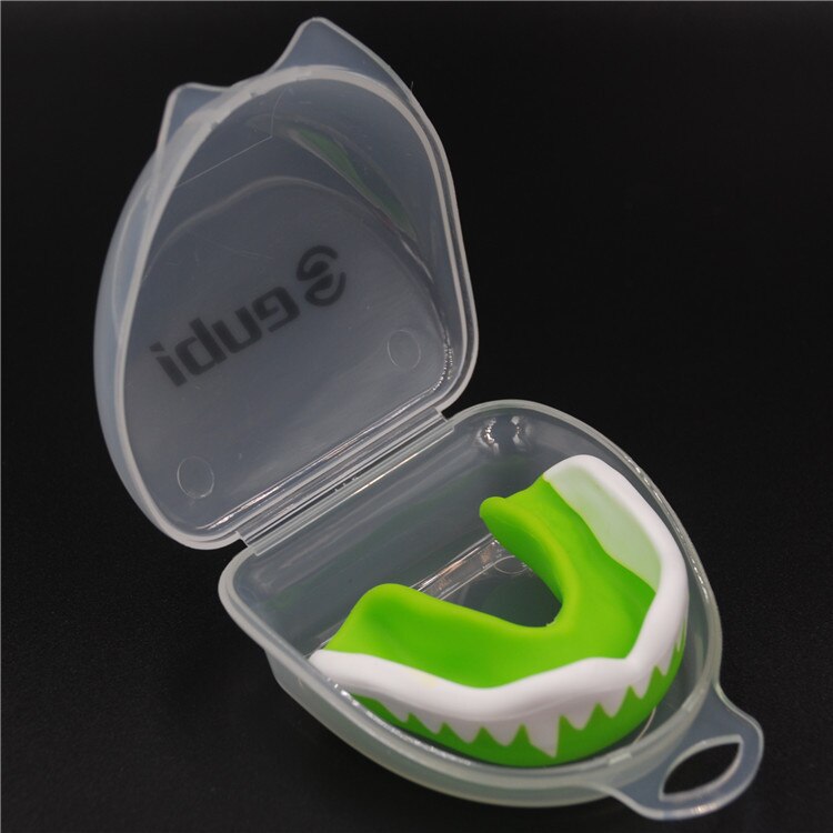 Soft EVA Adult Mouth Guard Silicone Teeth Protector Mouthguard for Boxing Sport Football Basketball Hockey Karate Muay Thai: Green