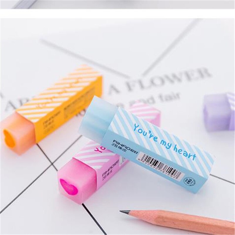 1 pçs cor aleatória borracha pequena colorido durável flexível lápis borracha material de escritório escola aluno prêmio papelaria presente
