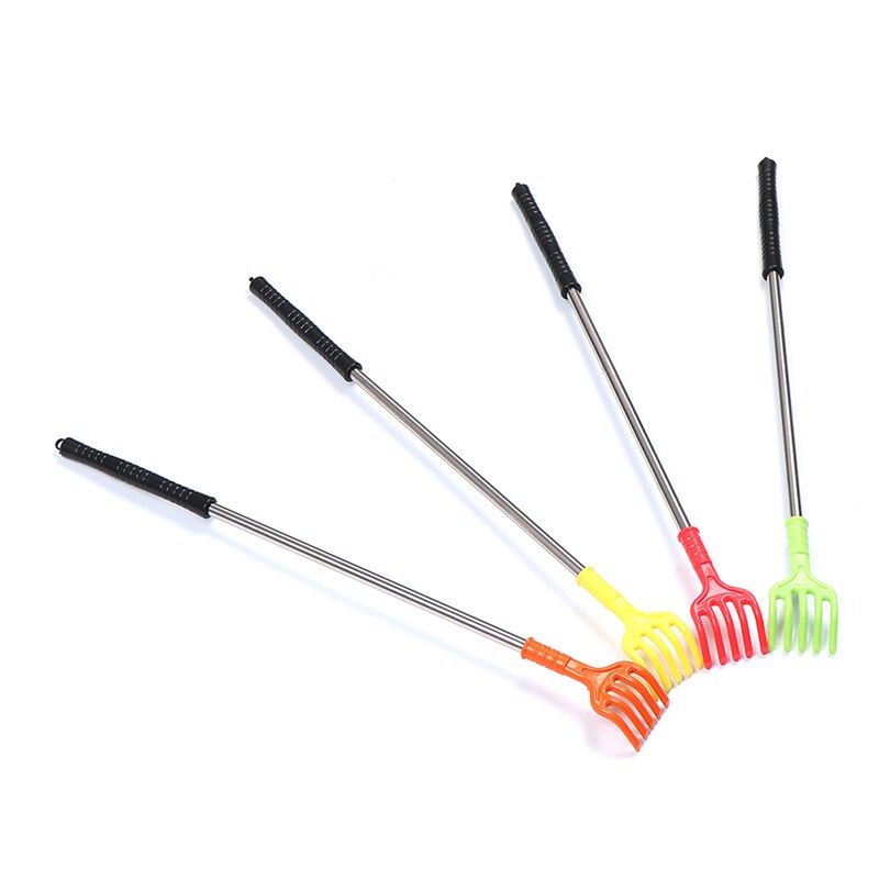 Plastic Claw Back Scraper Stainless Steel Handle Back Scratcher Extendible Body Massage Stick Health Care