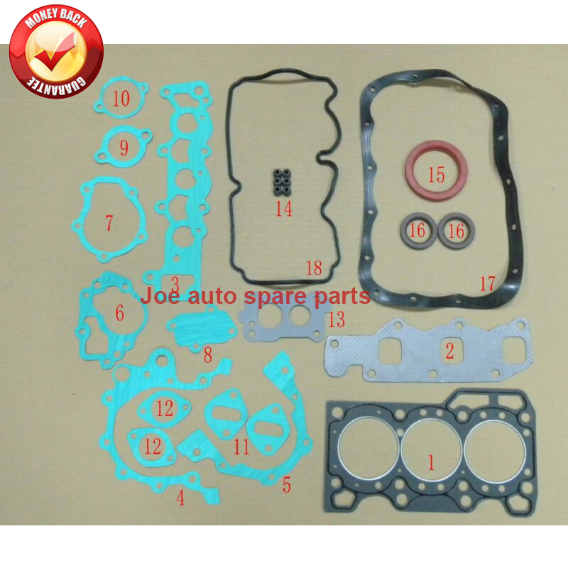 F8cv motor överhal ombyggnad full packning kit 11140-78810-000 1114078810000 för daewoo tico/matiz 0.8l