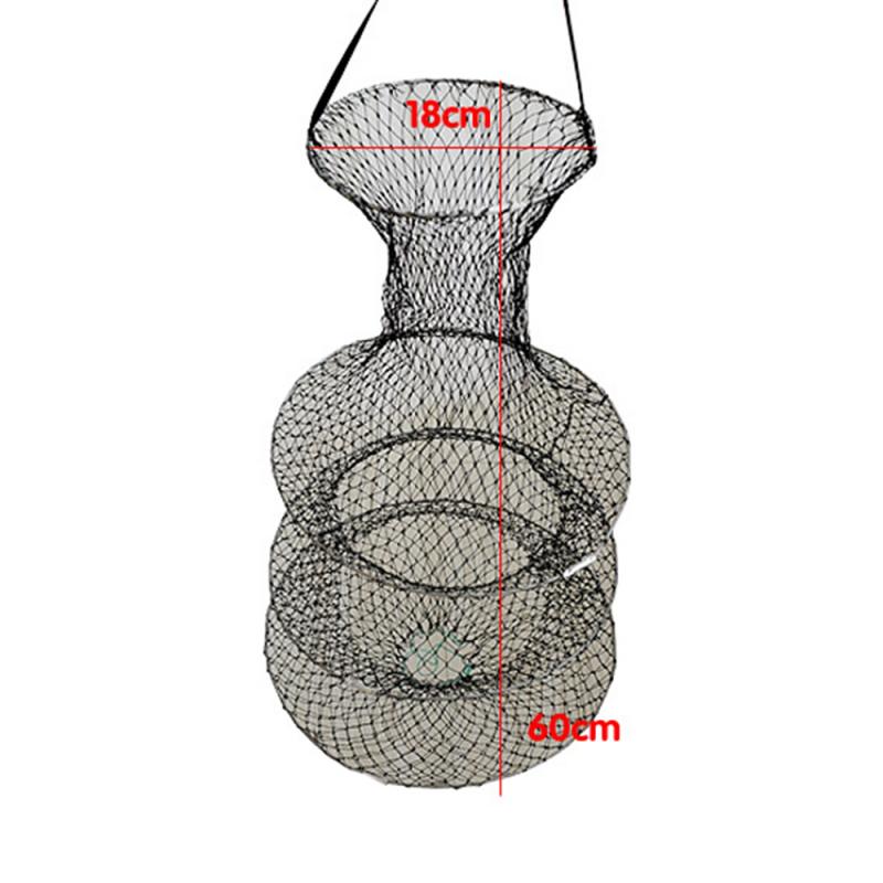 Panier à Poisson en Métal.Panier à Poisson en Fil de Métal.Cage de Pêche Pliable Panier à Poisson de Crabe (30cm