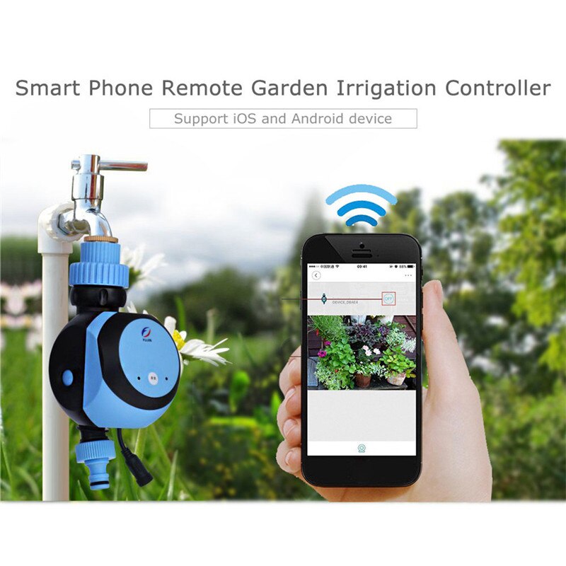 Automatische Intelligente Elektronische Wasser Timer Smart Phone Remote Garten Bewässerung Controller Bewässerung System Magnetventil Schlauch