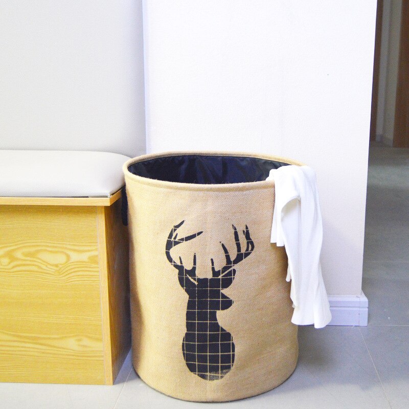 Opbergtas in scandinavische stijl, wasmand, groot formaat, speelgoedorganizer, emmer voor vuile was, vuilnisbak, wasmand, huishoudton