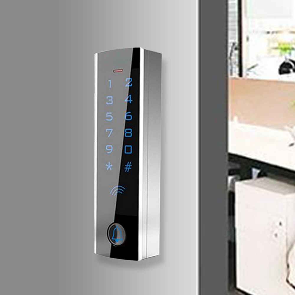 RFID Access Control Metal Touch Screen Standalone Access Controller Waterproof T4 anti-vandal WG26 Input output 125MHZ card