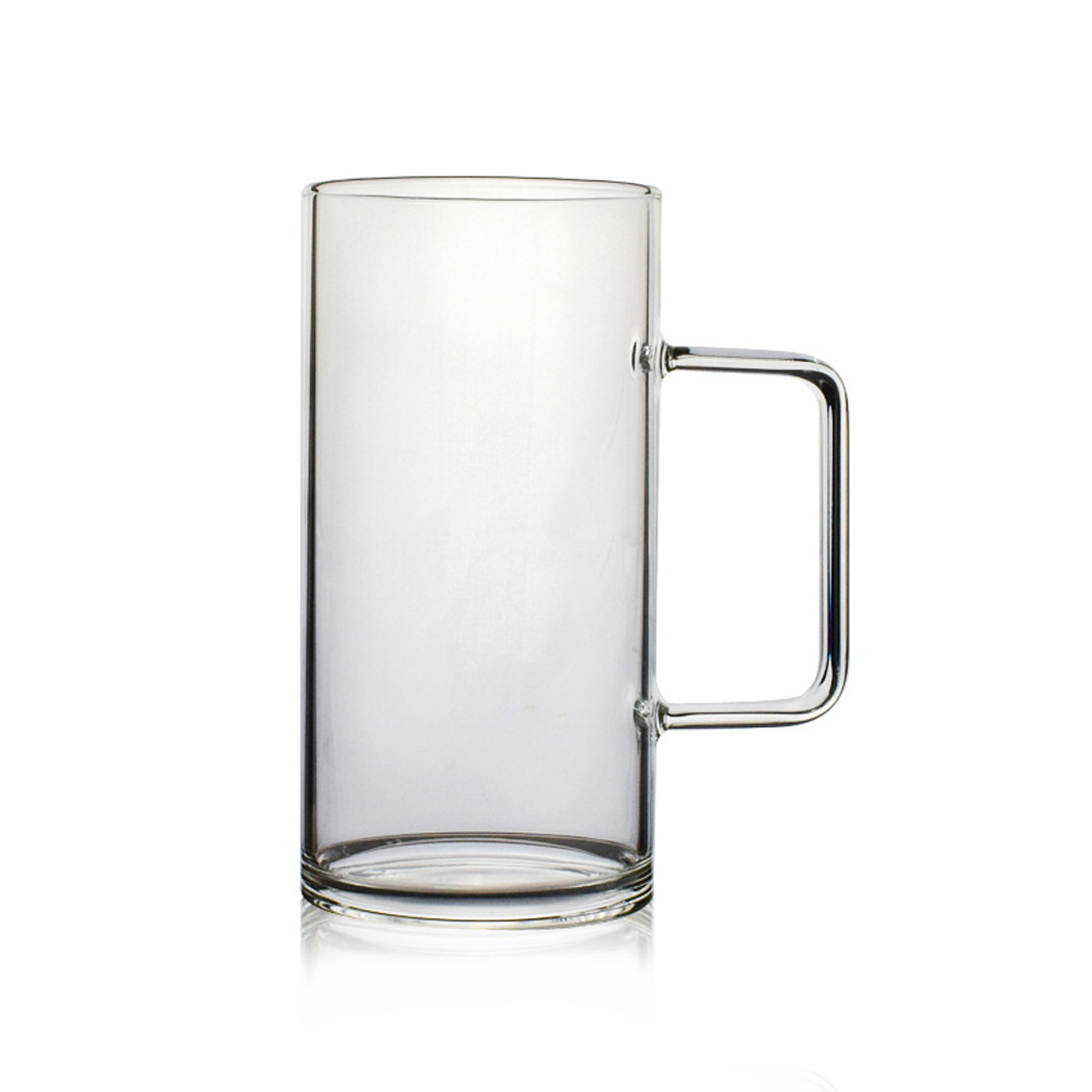 Large 700ml Coffee Mug Handmade Heat Resistance Clear Glass Coffee Mug Tea Milk Juice Water Beer Drinking Mug Office Drinkware