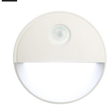Halvmåne led sensor ljus vägglampa sovrum led ljus smart hem nattlampa: Vit