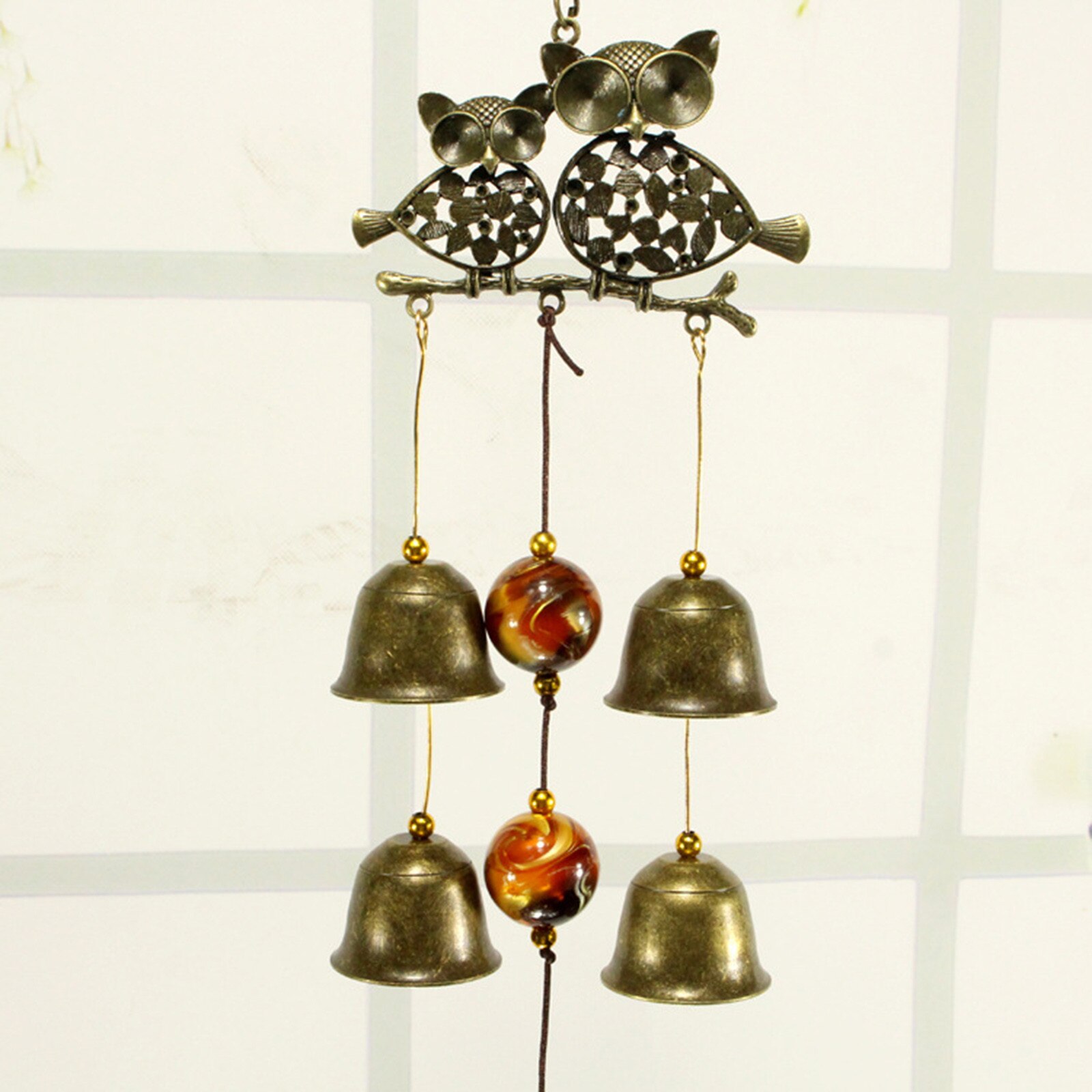 Retro Windgong Tuin Decoratie Outdoor Opknoping Hanger Balkon Thuis Wall Decor Uil Olifant Wind Spinner Dier Windspiel