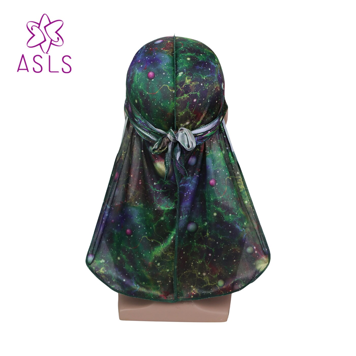 Silky Camo Durag 360, 540,720 Waves Extra Long Tail and Wide Straps for Men Stitching Outside Camouflage Print Durag: D