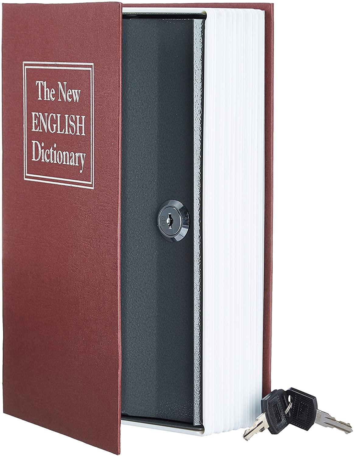 Ordbog mini safe box skjult bog box opbevaring skifte box ordbog bog forsikring box simulation ordbog password locker