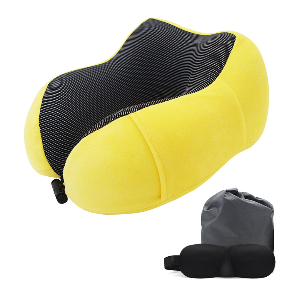 Memory Foam Neck Pillows U Shaped Soft Slow Rebound Space Travel Pillow Solid Neck Cervical Healthcare Bedding