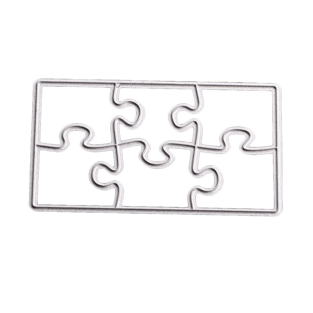 Jigsaw Puzzle Metal Stencils Die Cutting Template Dies Embossing Folder For DIY Photo Album Card Making Scrapbooking Crafts