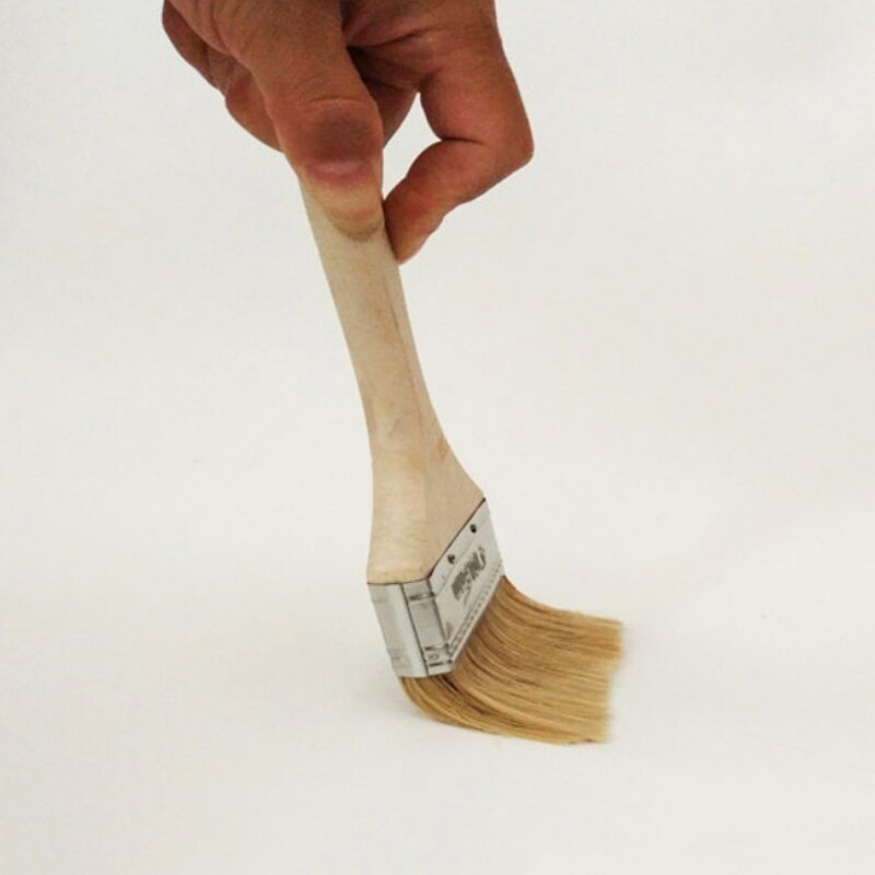 3pcs Paint Brushes Wooden Handle Bristle Brush Art Crafts for Wall and Furniture Painting 4 Sizes