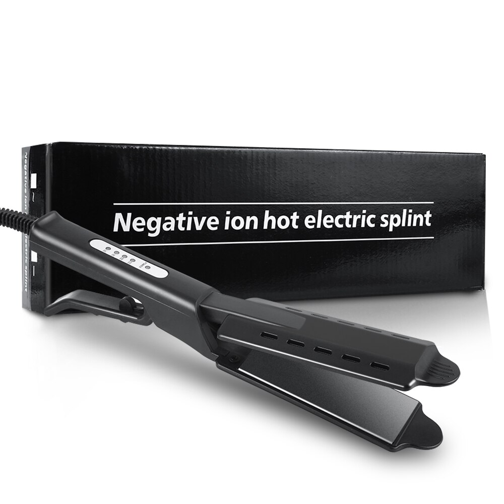 Four-gear Ceramic Tourmaline Ionic Flat Iron Hair Straightener For Women Straightener Curler Hair Flat Hair Straighting: style 1 with box / US