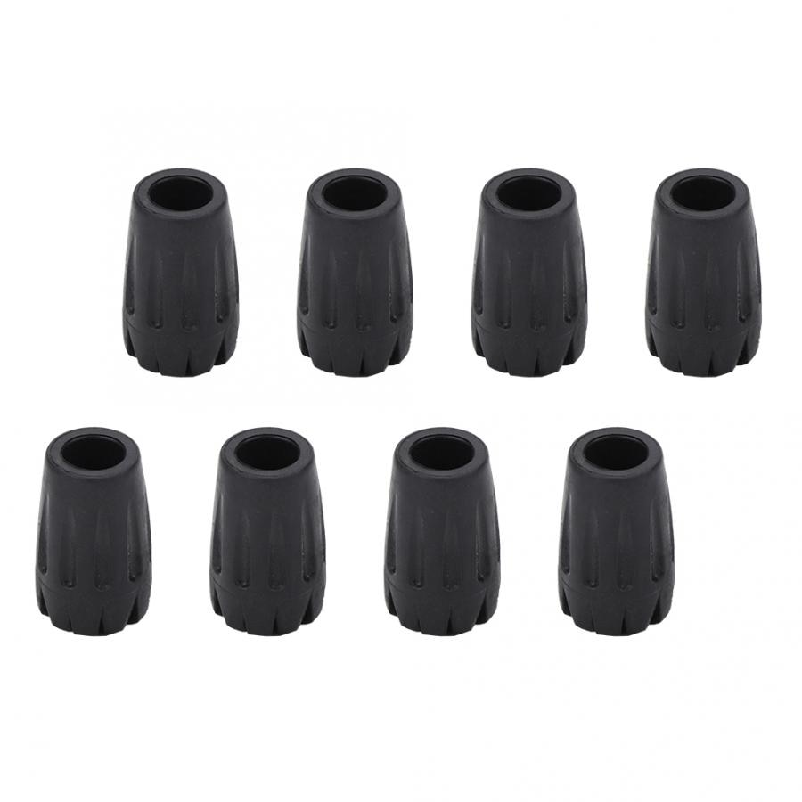 8pcs Universal Walking Stick Head Pole Hiking Pole Replacement Tips Trekking Protector Climbing Stick Accessory