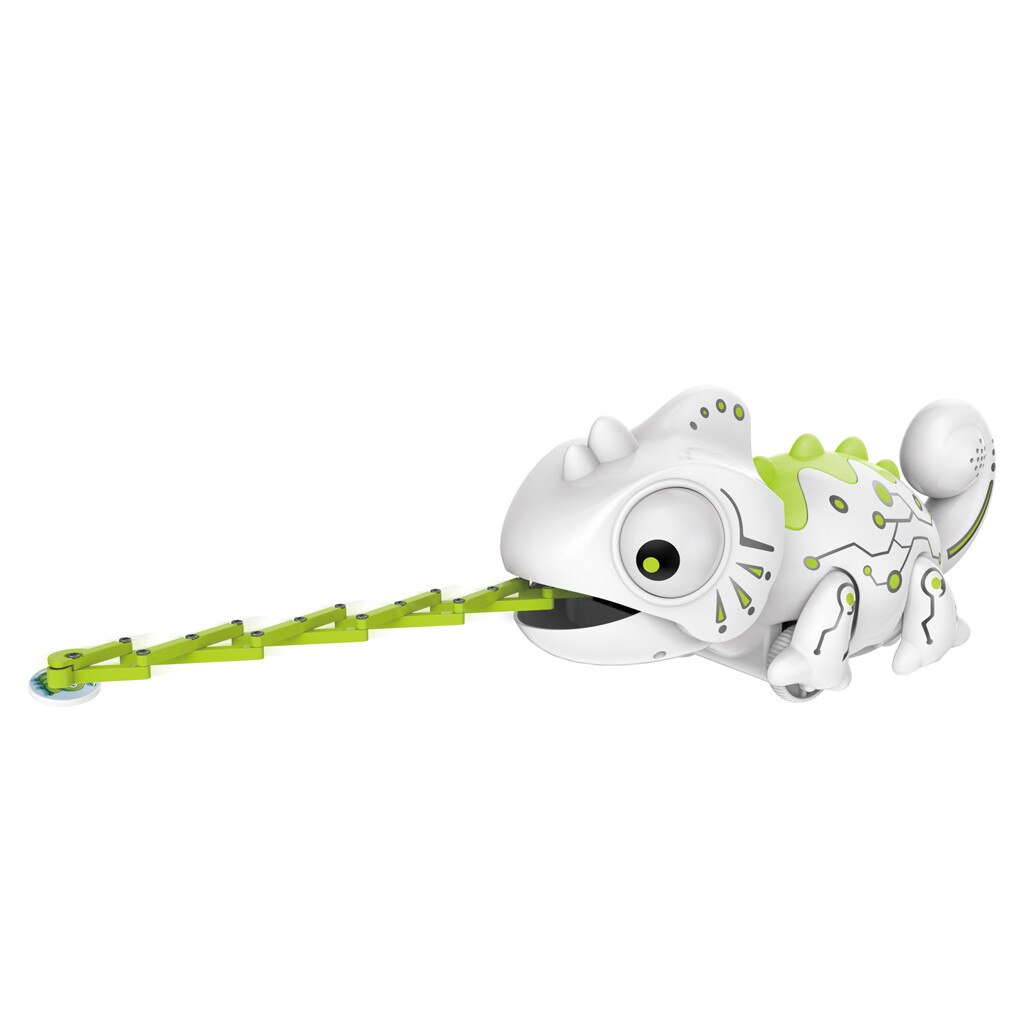 Mascotas electrónicas juguetes RC robot camaleón inteligente animales robóticos pueden comer cosas función lindo juguetes inteligentes para niños @ 40