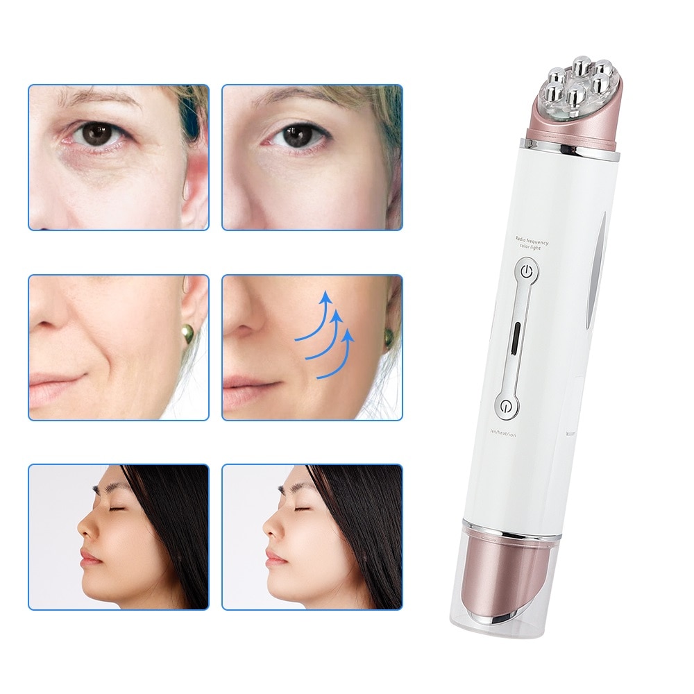 Mini ems Auge Massagegerät Elektrische 43 ℃ Vibration Auge Gesicht Massage Anti Falten Entfernung Photon Therapie Gesichts Hautstraffung Gerät