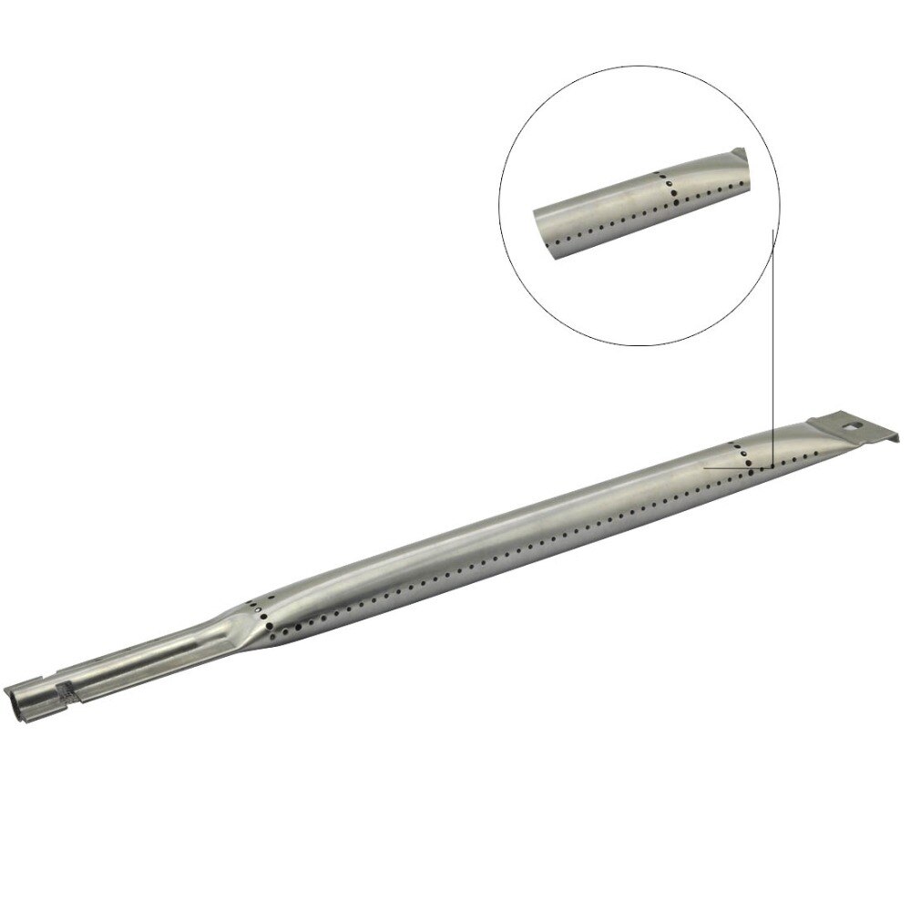 BBQ Parts 15641 Gas Grill Replacement 16.9 Inch Straight Stainless Steel Burner For Charmglow Charbroil 4pack