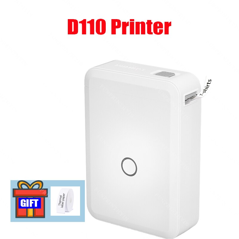 Niimbot D110 Label Printer Cable Label Maker Wireless Printer Tape Included Multiple Templates Available for Phone Office Home: D110