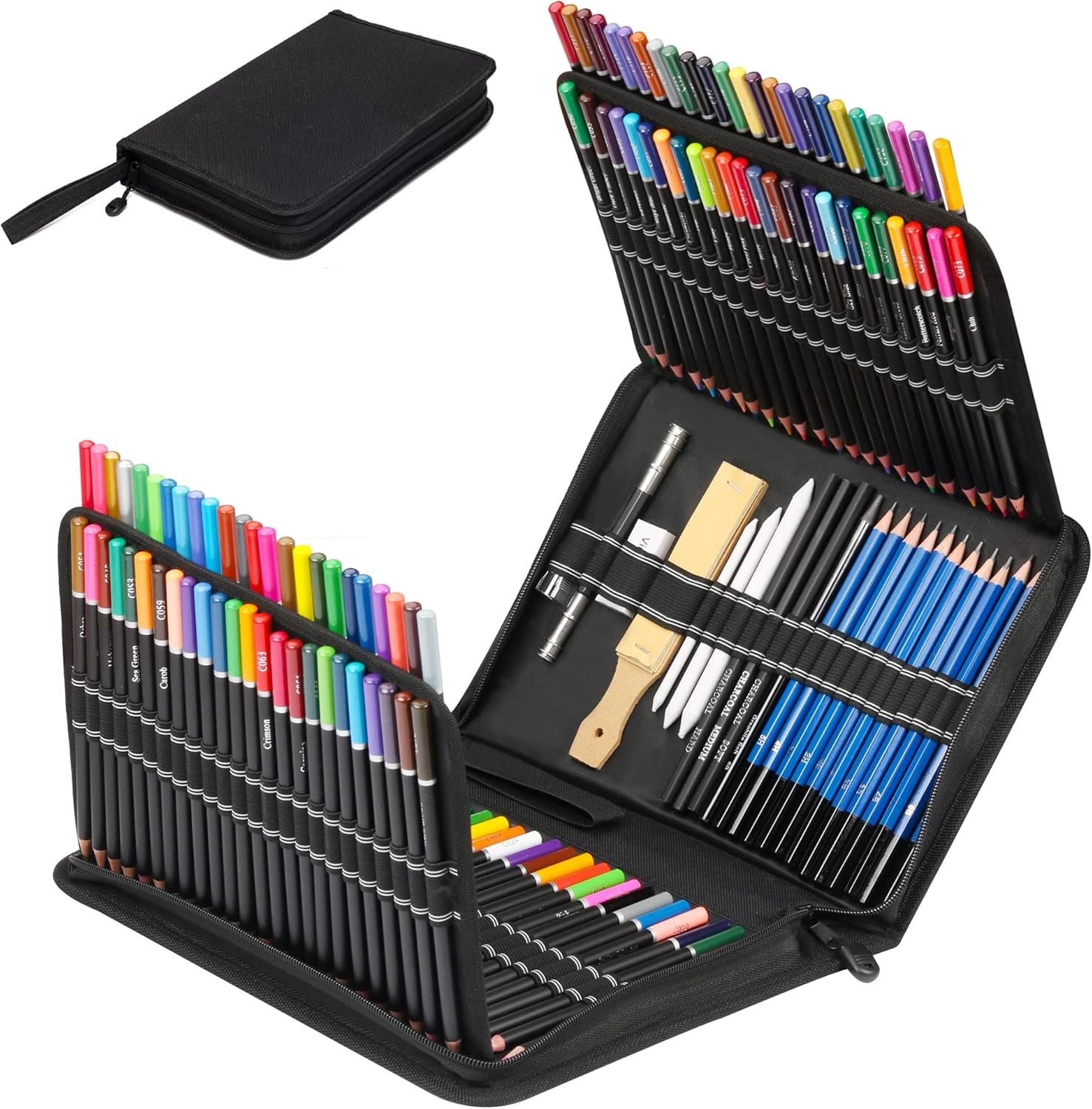 28/54/72/96/144 Pcs Drawing Sketching Coloring Set Drawing Pencils and Sketching Kit Art Tool Kit Art Supplies Set: Default Title