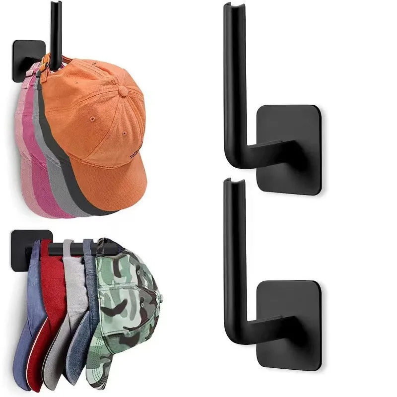 Hat Rack for Baseball Caps Adhesive Hat Hooks for Wall Cap Hanger Storage Cap Organizer No Drilling Hat Holder for Door Closet: light green