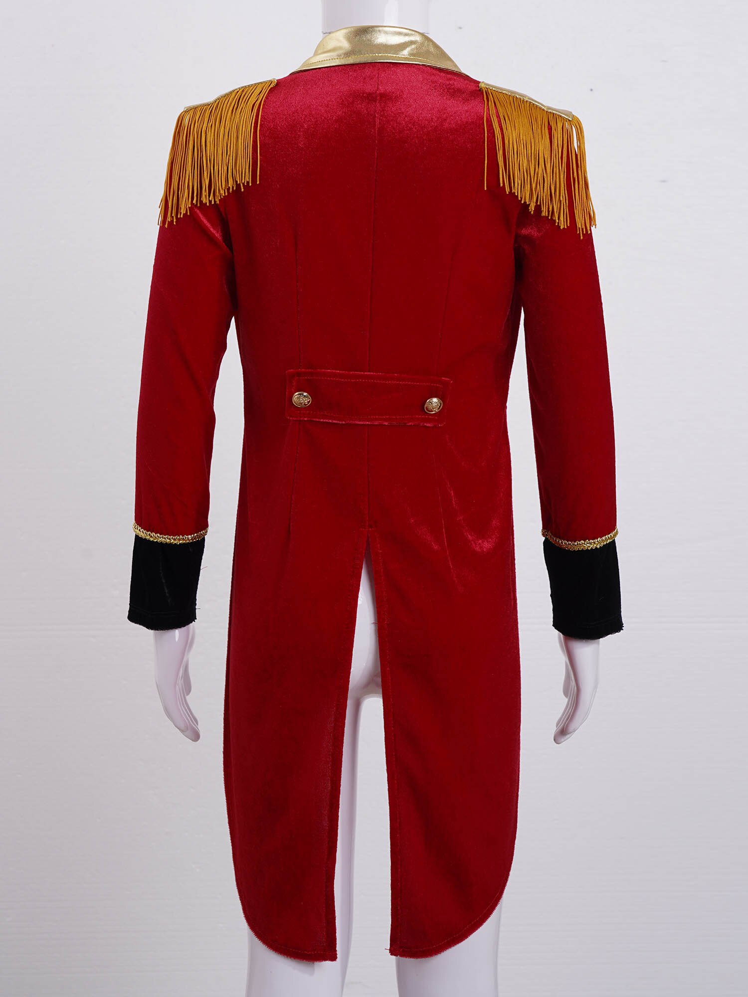 Kids Jongens Circus Circusdirecteur Kostuum Lange Mouwen Blazers Jas Jas Kerst Halloween Carnaval Cosplay Festival Rave Outfit