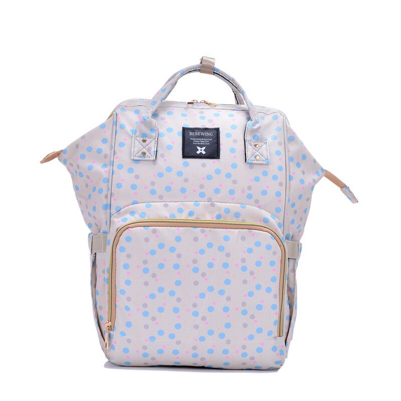 Baby Diaper Bag Mummy Wet Bag Backpack Large Capacity Black Purple Nappy Changing Bags Waterproof Stroller Bag For Baby Care: R