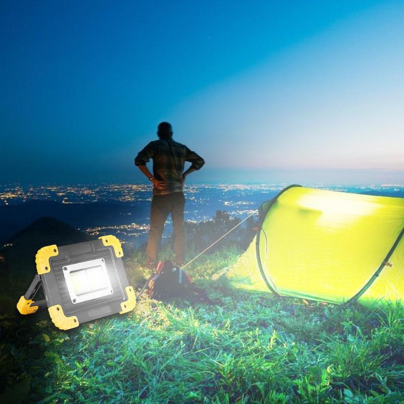 COB LED Work Lamp Portable Camping Light 4 Modes Outdoor Emergency Lights