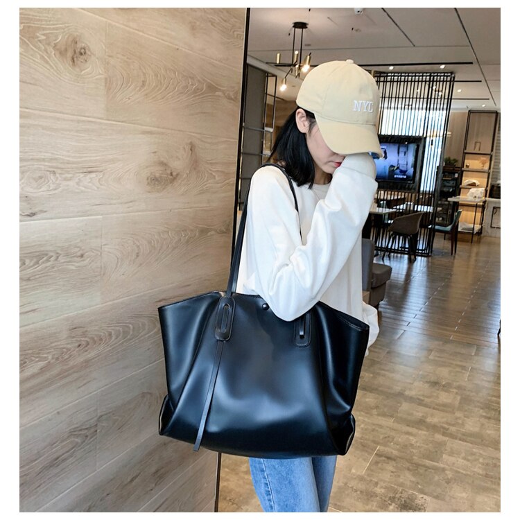 Korean Version of Large-capacity Bags, Women's Bags, Popular In , Shoulder Bags, Wild Ladies Portable Tote Bags