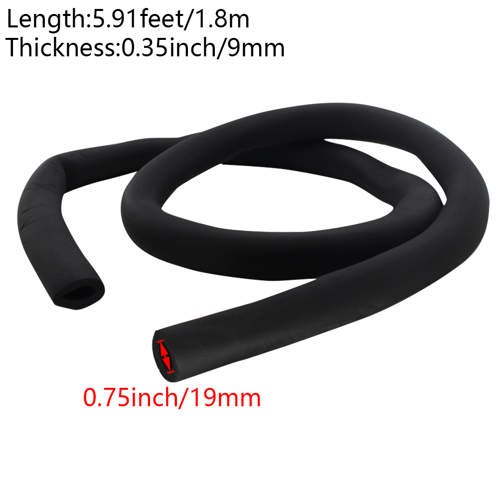 ID6~25mm Sponge Rubber Pipe Waterproof Pipeline Holder Thermal Insulation Tubular Protective Sleeve Air Conditioning Fitting