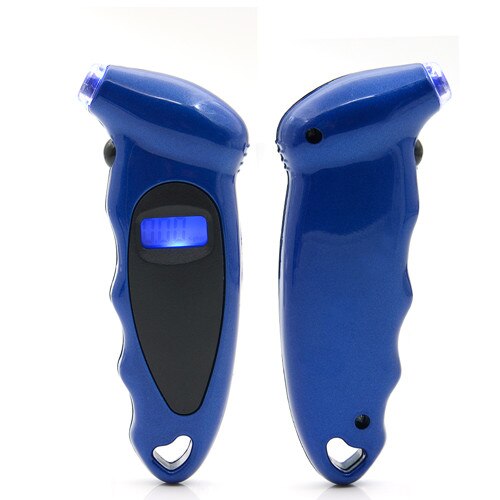 Mini LCD Digital Tire Tyre Keychain Air Pressure Gauge For Car Auto Motorcycle W310: Blue