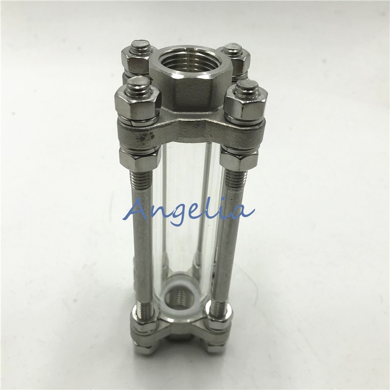 1/2" BSP DN15 Female Thread Flow Stainless Steel 304 Sight Glass Water Oil