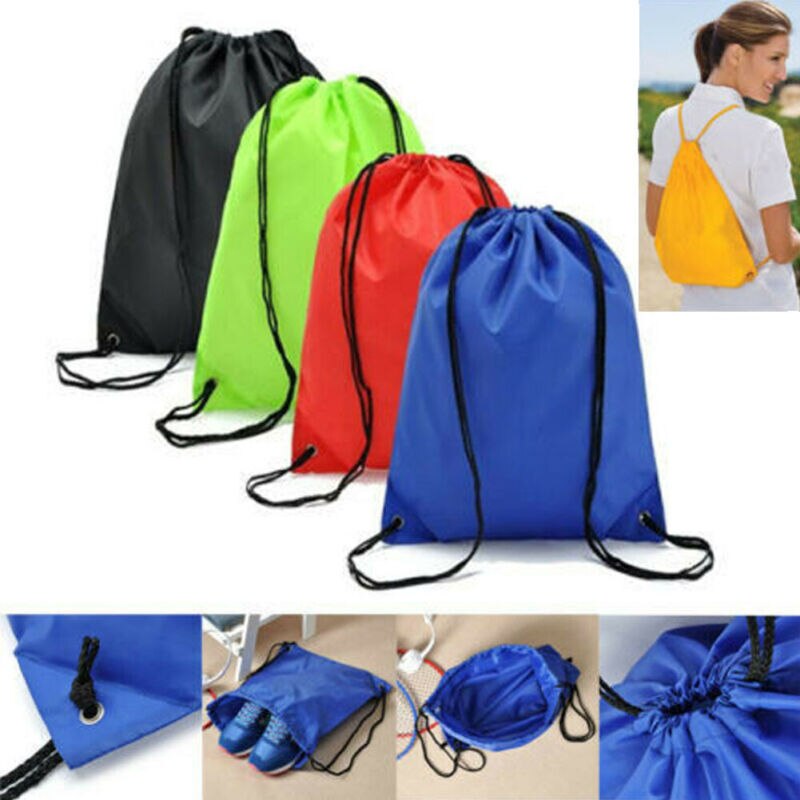 Goocheer String Koord Tassen Pack Cinch Sack Gym Tote Bag Scholen Sport Schoen Tas Grote Trekkoord Rugzak Cinch Sack Gym tas