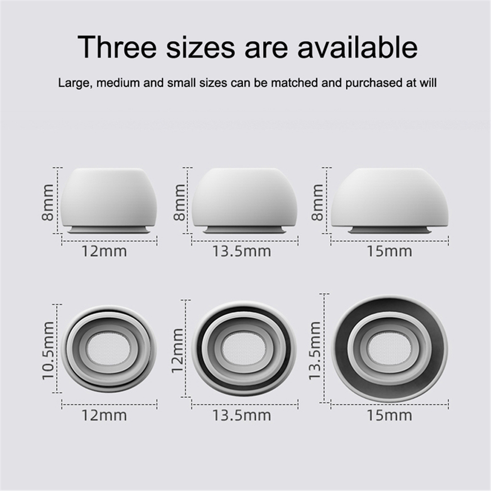 Vervangende hoofdtelefoon oortjes voor AirPods Pro 1e 2e oor Tips Knoppen Siliconen Rubber Oordopjes Cap Accessoires S/M/L Oorplug Cover